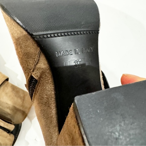 Andrea Carrano Ronda taupe suede ankle boot Made in Italy NEW - Picture 11 of 12